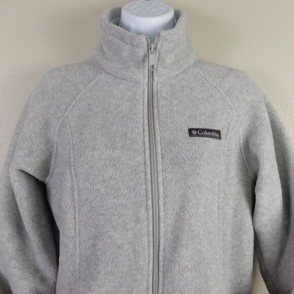 Columbia Cirrus Grey Heather Benton Springs Full Zip Fleece Jacket Size Small - Picture 5 of 14